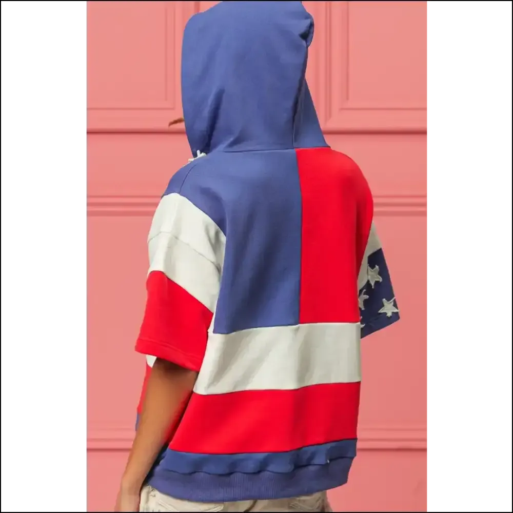 Stars and Stripes Chic Hoodie