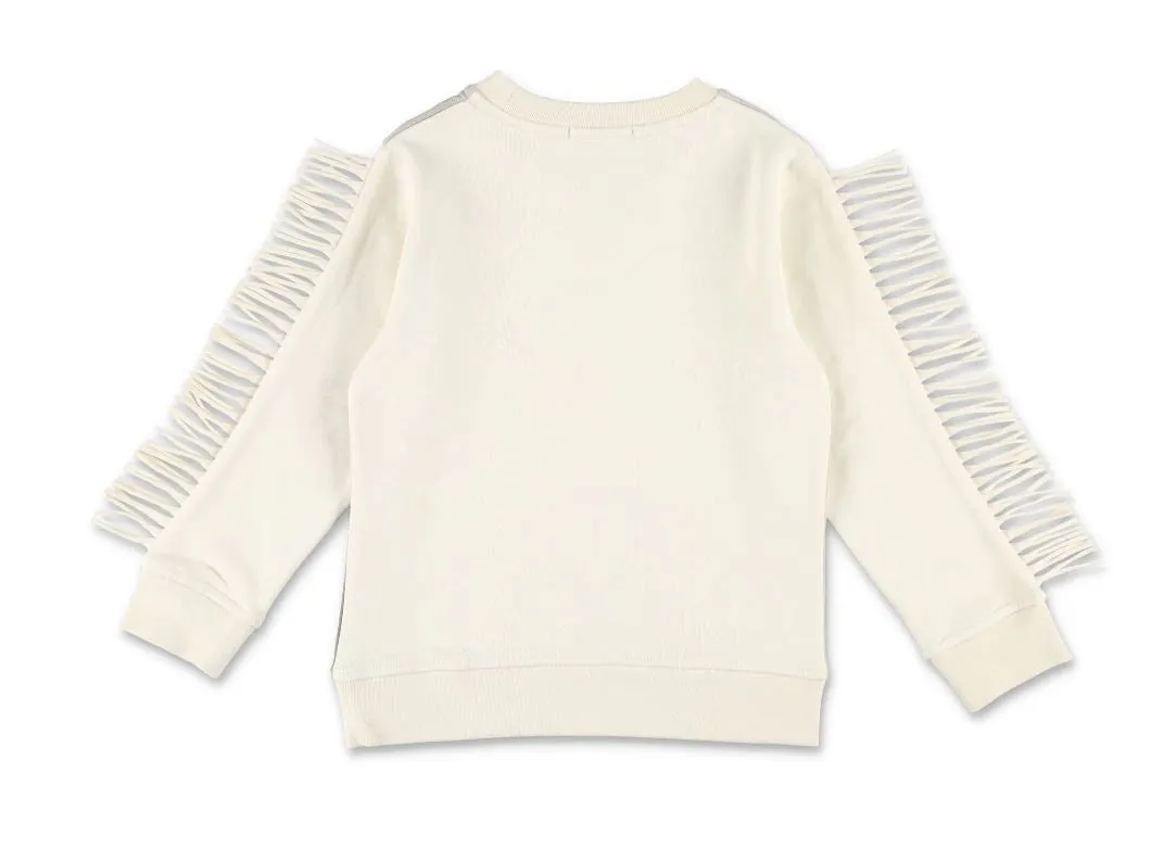 Stella McCartney Kids Horse Print Sweatshirt With Fringes
