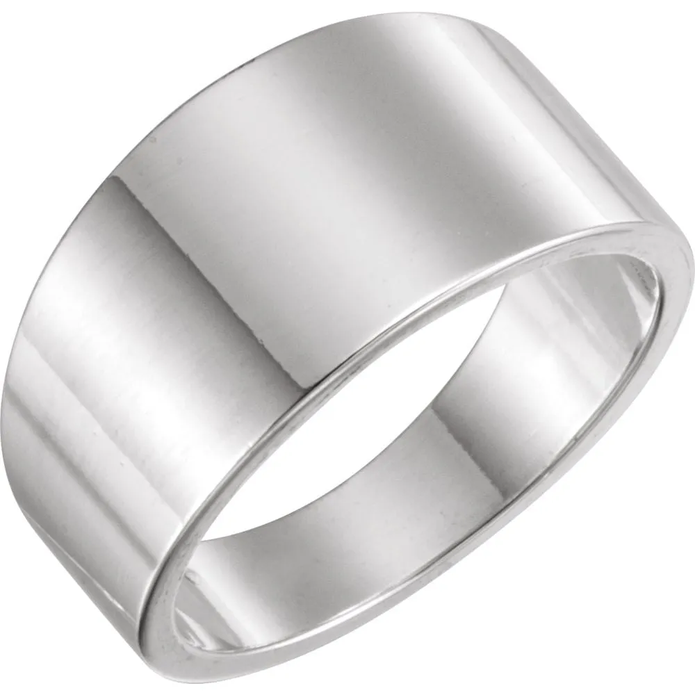 Sterling Silver Men's Fashion Ring, Size 11
