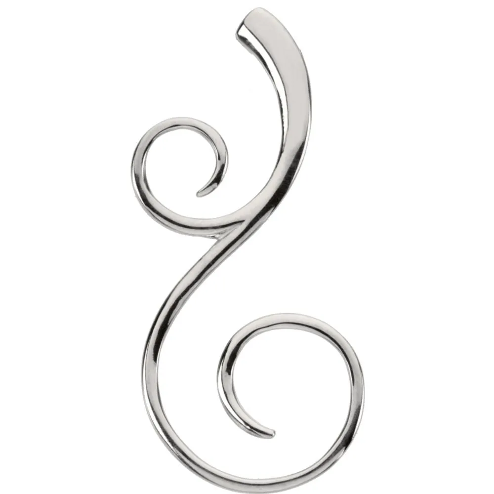 Sterling Silver Scroll Fashion Pendant