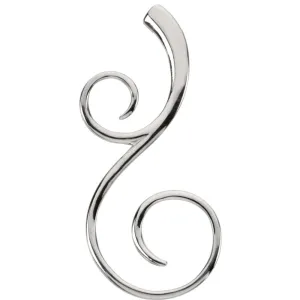 Sterling Silver Scroll Fashion Pendant