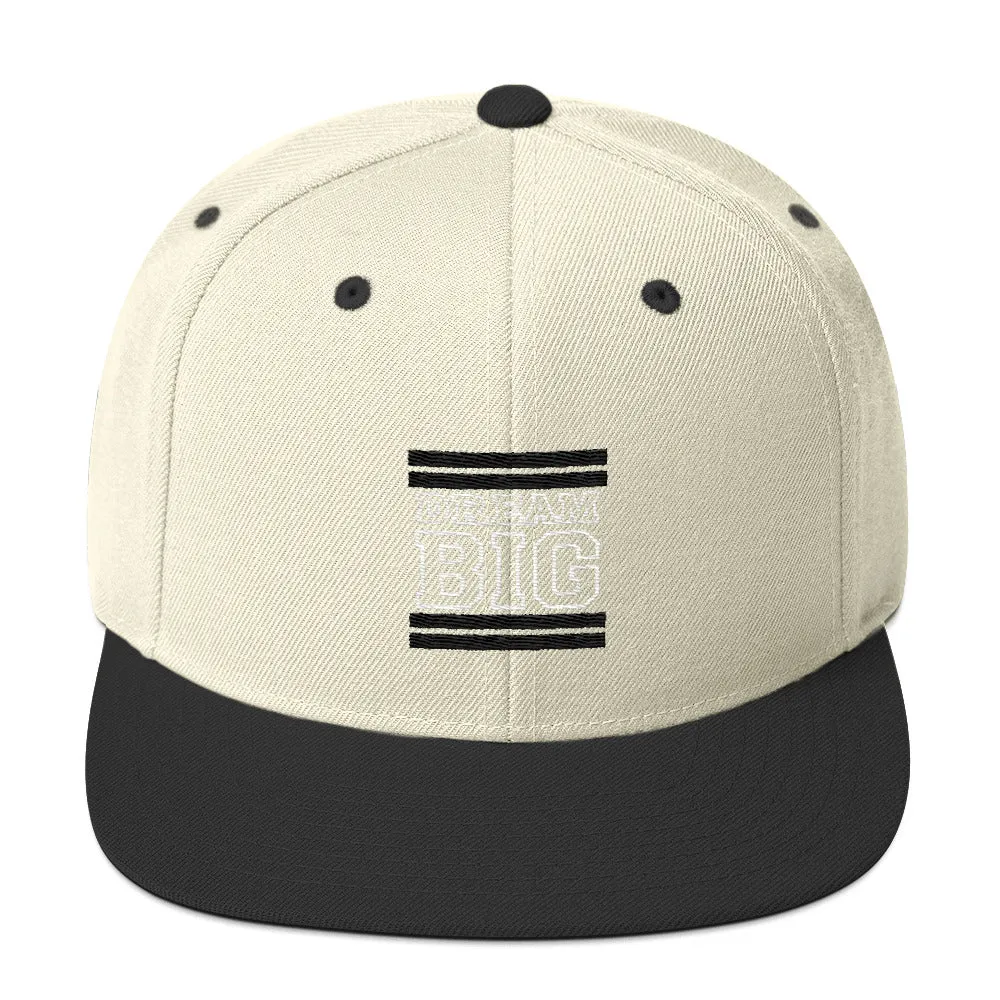 Stone and Black Dream Big Snapback Hat
