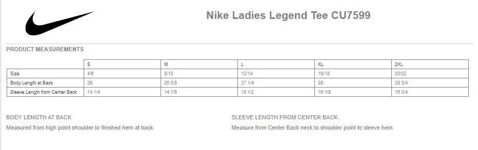 Strike Zone Nike Ladies Legend Tee