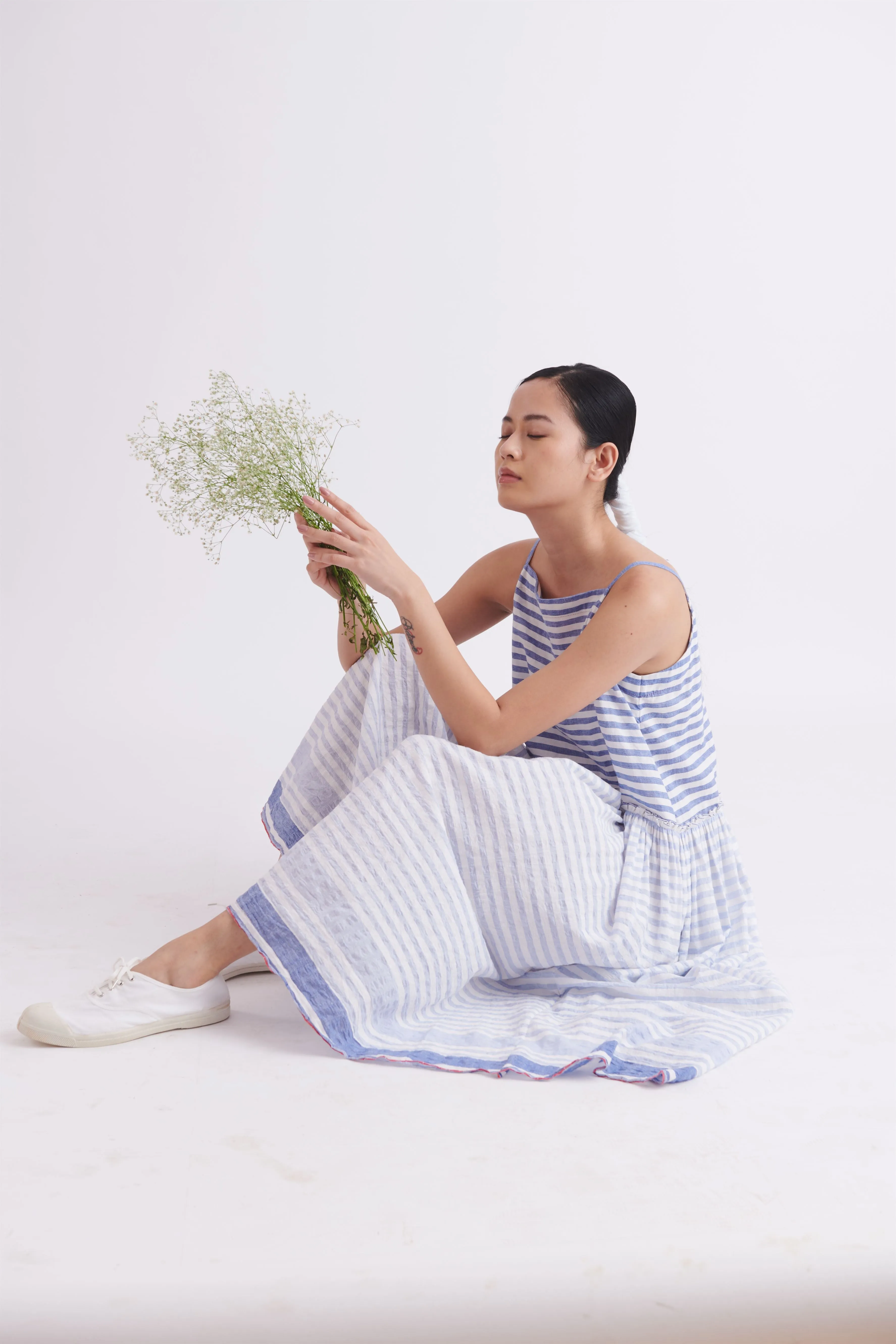 summer dress cotton check-SS2025-17-fashion edit-the plavate