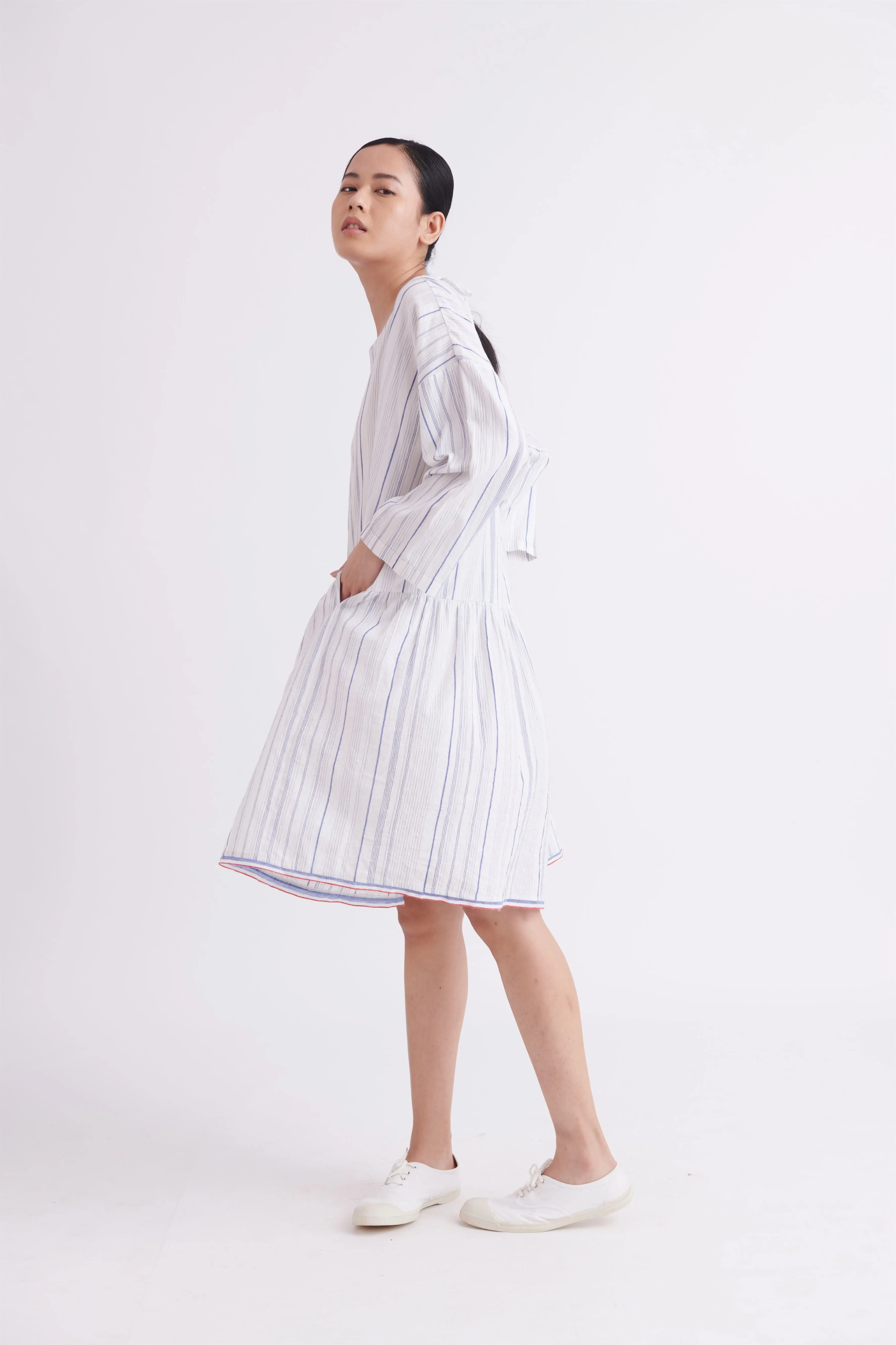 summer dress cotton stripe-SS2025-41-fashion edit-the plavate