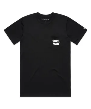 Sure, Man No Pocket - Premium Tee