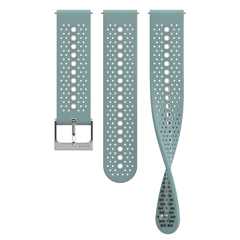 Suunto 22mm Athletic 1 Silicone Strap Moss Gray S M