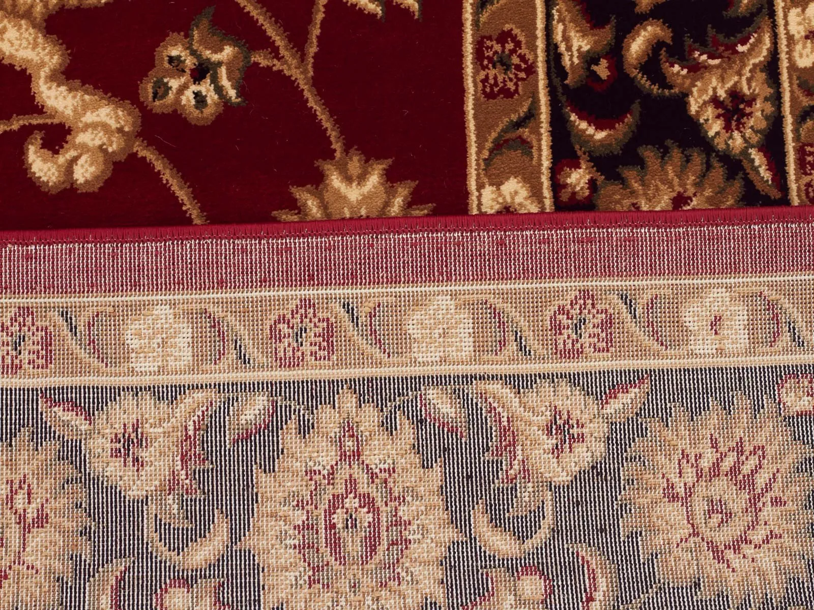 Sydney Classic Runner Red with Black Border Runner Rug