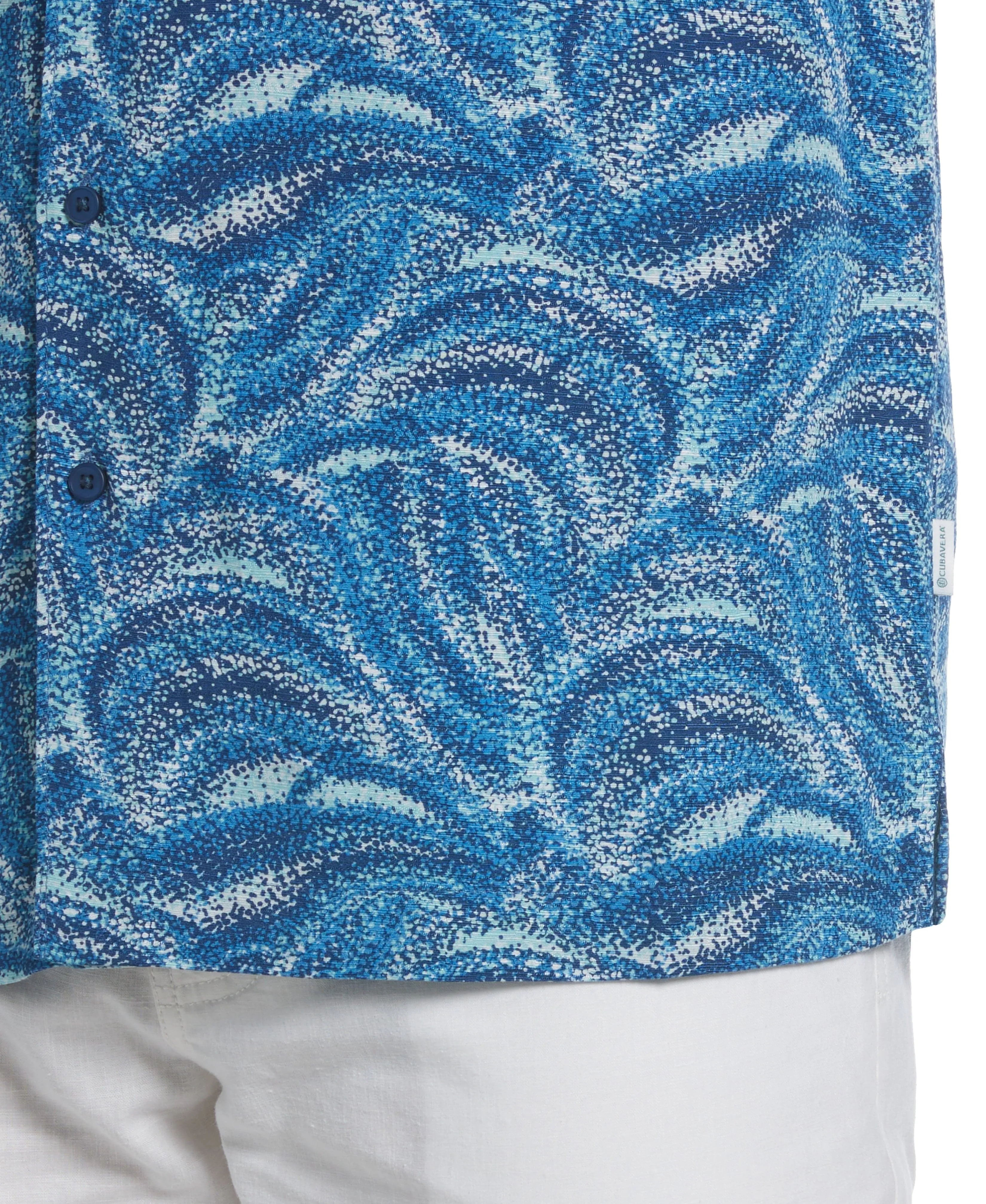 Textured Wave Print Shirt