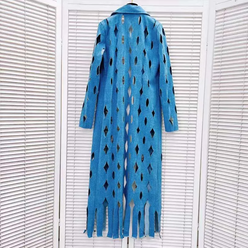 THE CUT OUT DENIM CARDIGAN