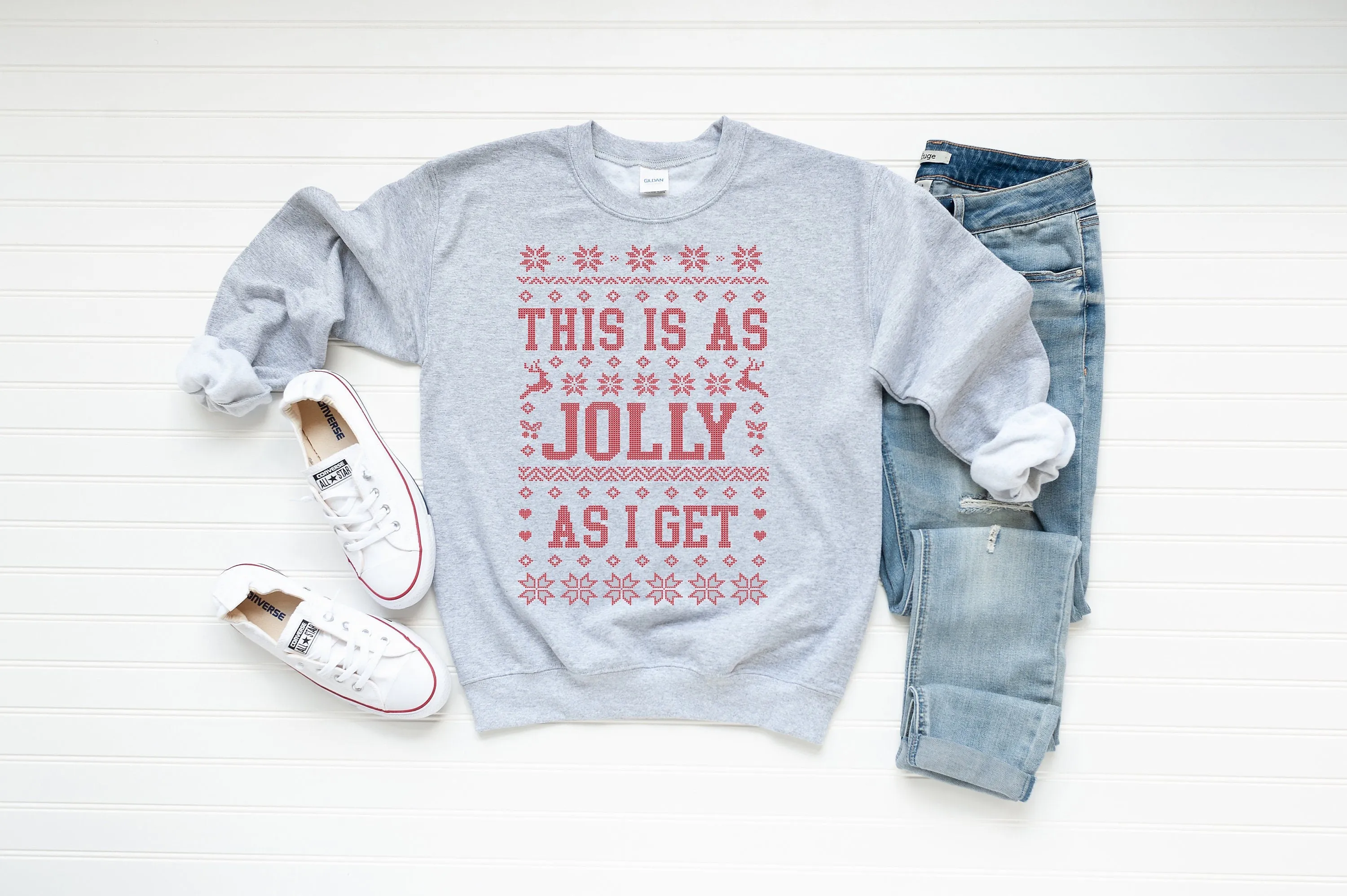 This Is As Jolly As I Get Ugly Christmas Sweater