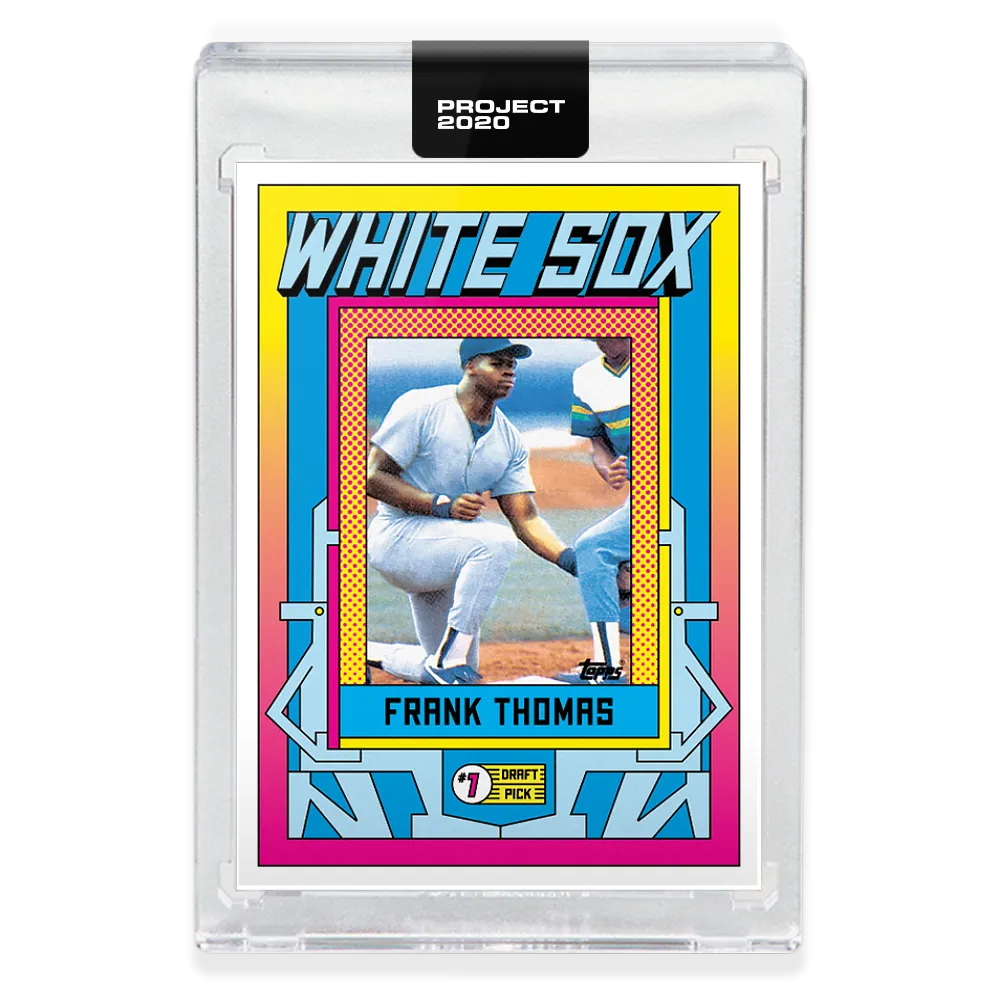 Topps PROJECT 2020 Card 285 - 1990 Frank Thomas by Grotesk - Print Run: 1802