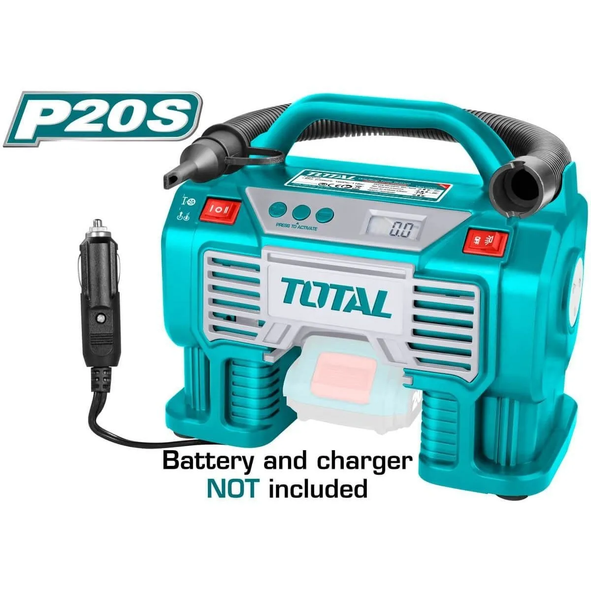 Total Lithium-Ion Cordless Auto Air Compressor 20V - TACLI2002
