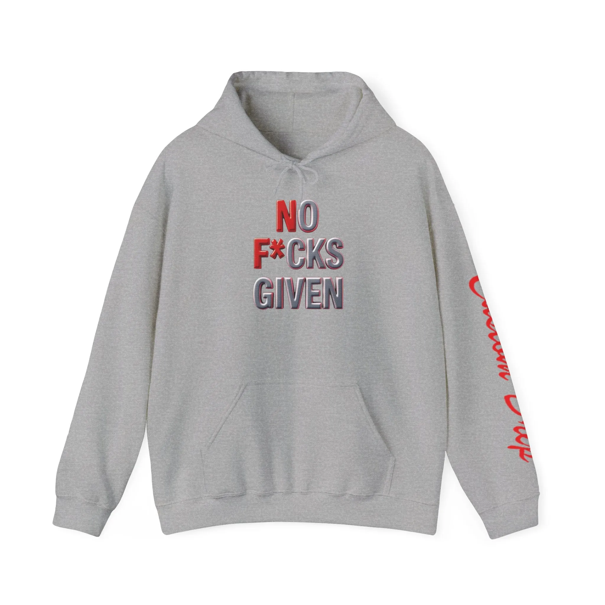 Unisex Hoodie No F*cks Given by Custom Drip