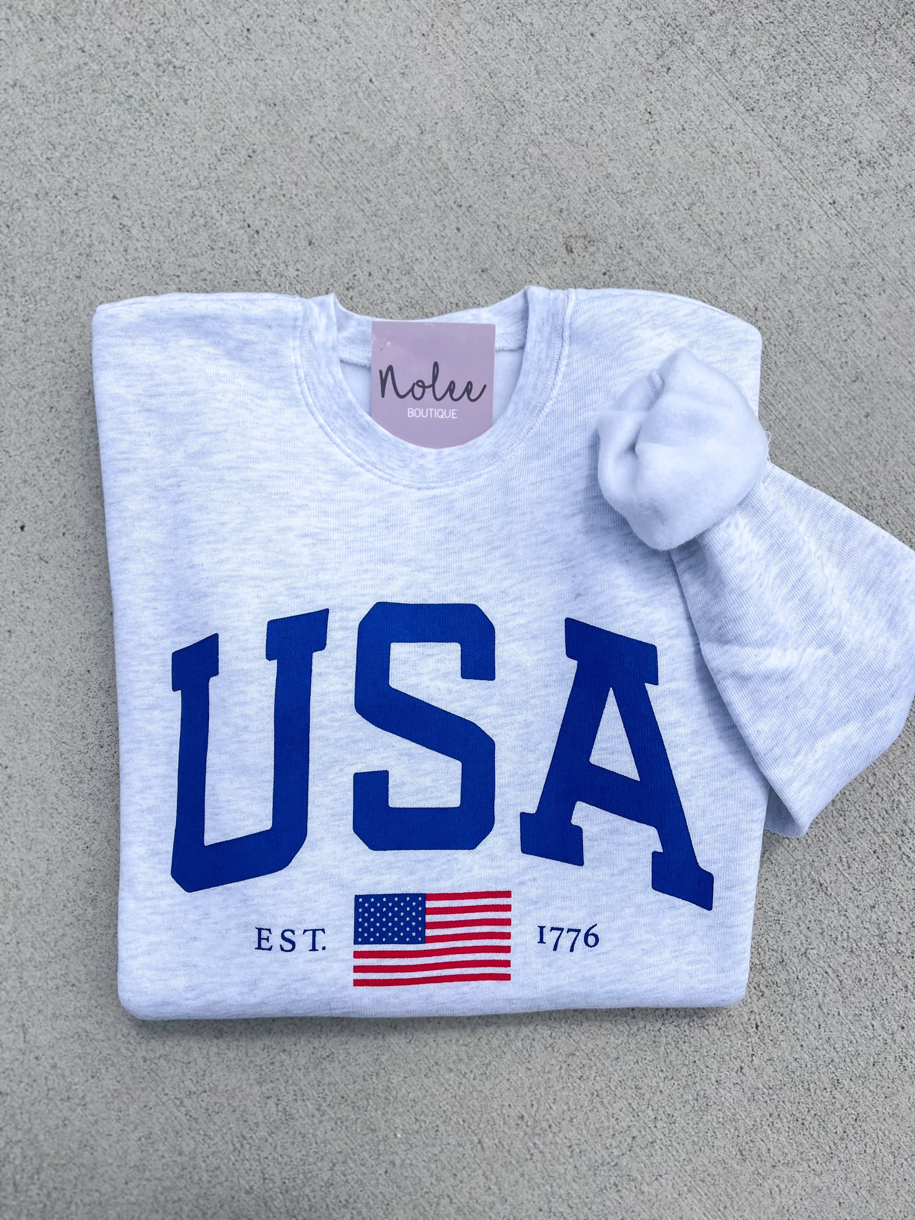 USA flag sweatshirt