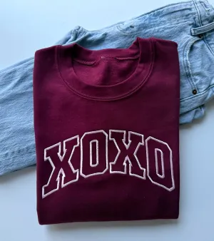 Valentines Day Embroidered XOXO Crewneck