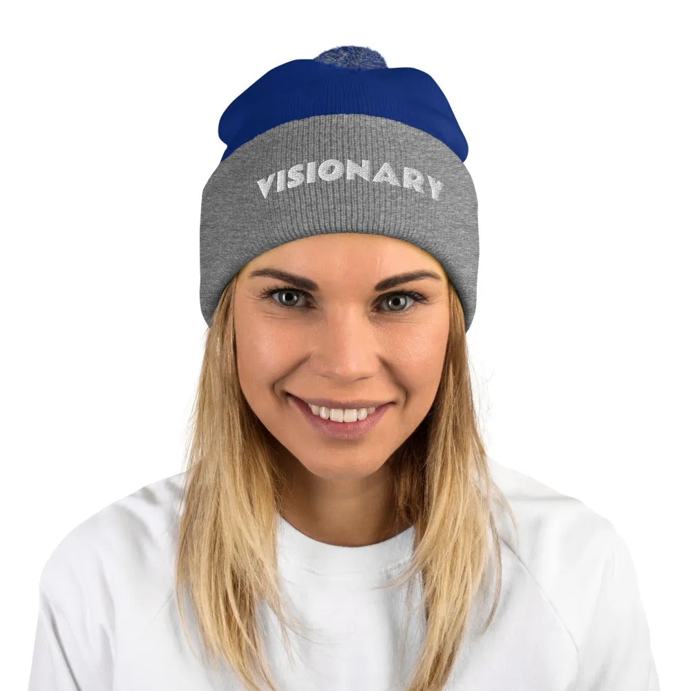 VISIONARY BH | Premium STMT Design Pom Pom Beanie Hat