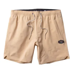 VISSLA SOLID SETS ECOLASTIC 17.5" BOARDSHORT GOLD HOUR