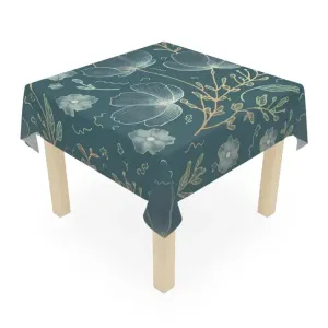 Whimsical Flower one Sided Tablecloth to Dazzle your Dining Room
