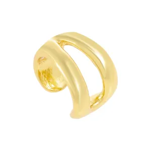 Wide Solid Opened Ear Cuff