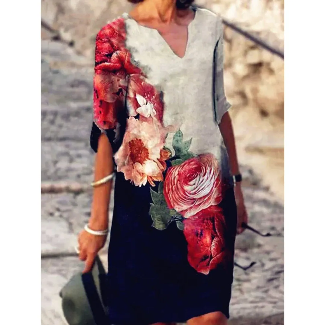 Women's Casual Graphic A Line Dress | Midi