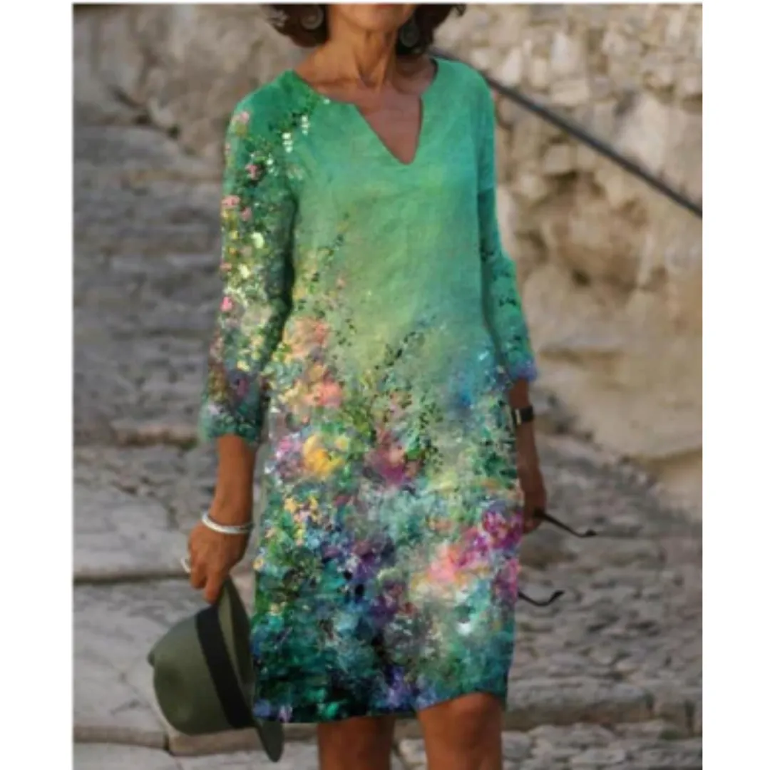 Women's Casual Graphic A Line Dress | Midi