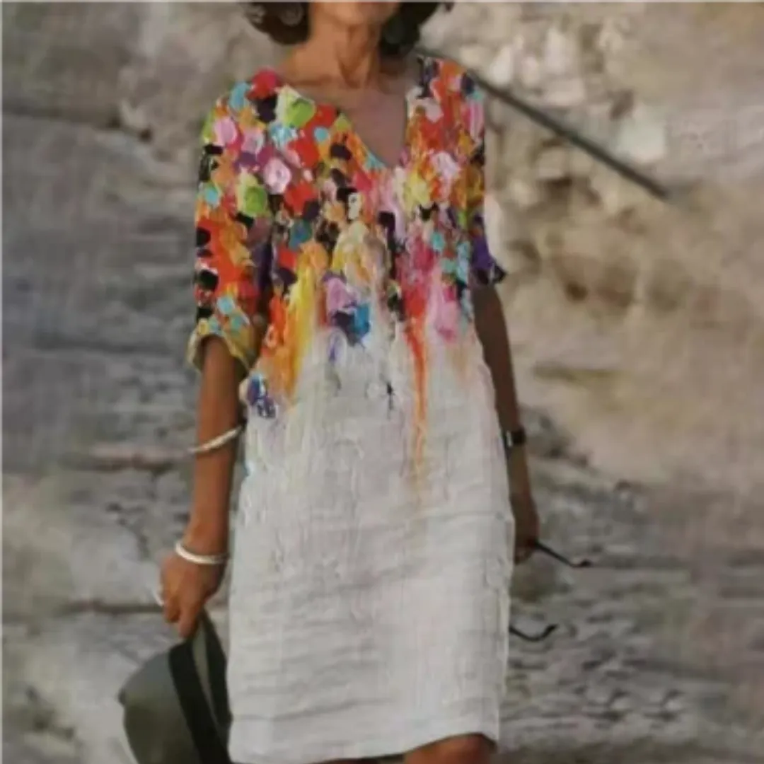 Women's Casual Graphic A Line Dress | Midi