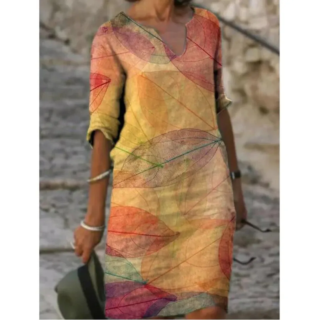 Women's Casual Graphic A Line Dress | Midi