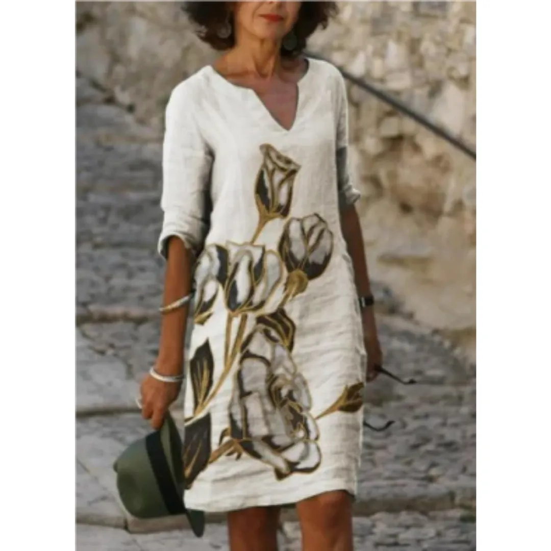Women's Casual Graphic A Line Dress | Midi
