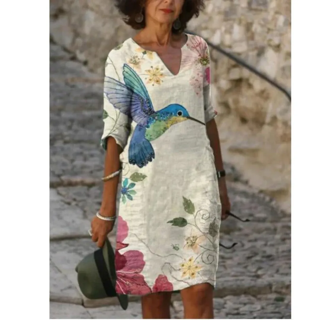 Women's Casual Graphic A Line Dress | Midi
