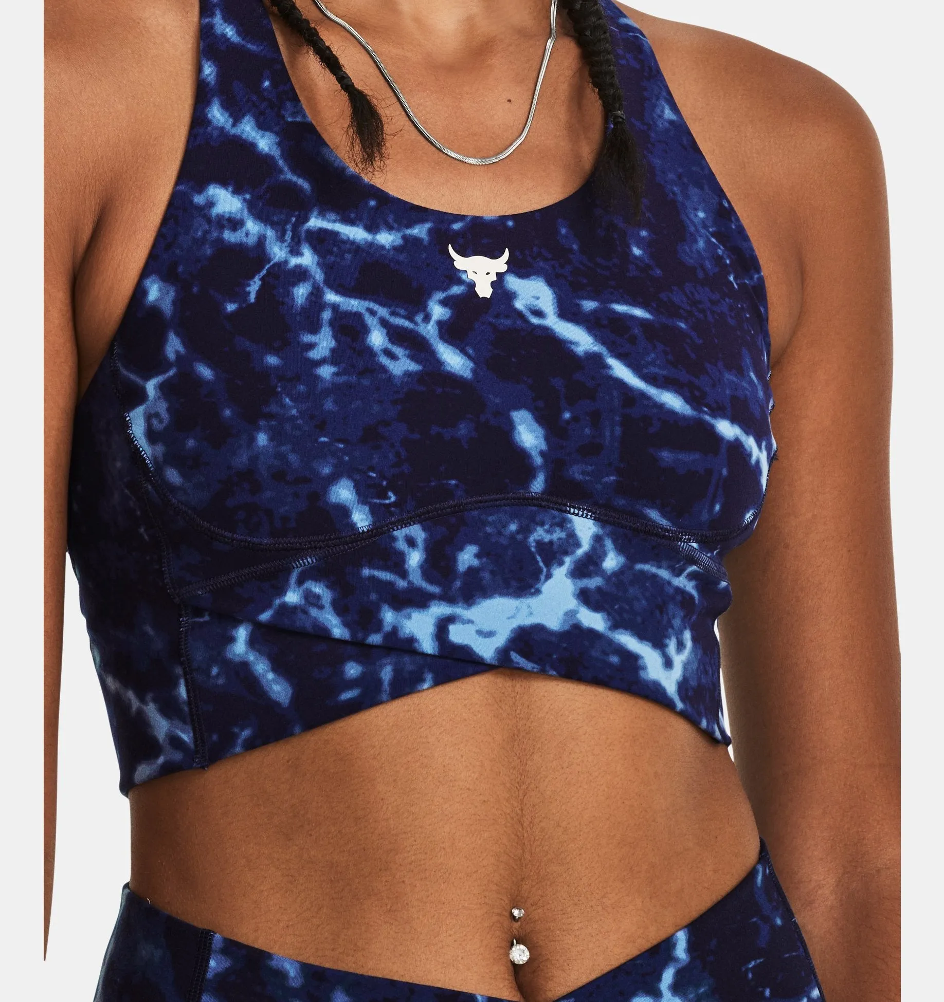 Women's Project Rock Lets Go Crossover Print Top
