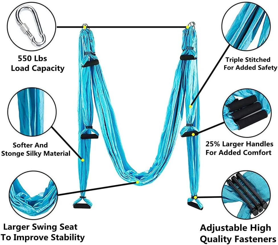 Yoga Swing Set,Ultra Strong Yoga Hammock Trapeze Extension