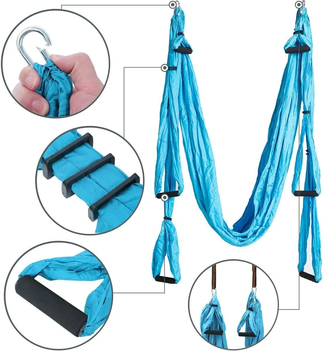 Yoga Swing Set,Ultra Strong Yoga Hammock Trapeze Extension