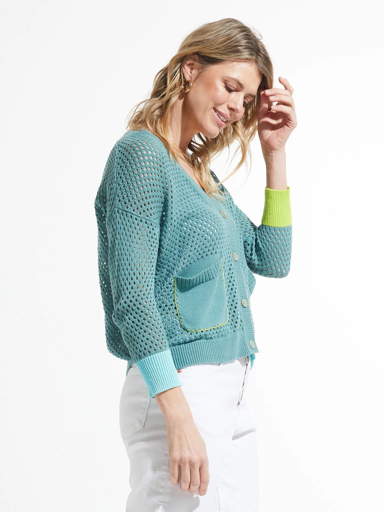 Zaket and Plover Holey Cardi